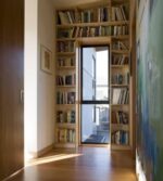 screen-house-bookshelf-idea-natural-solid-wood-bookshelf-idea-furniture-bookshelf-idea-laminate-flooring-rooling-door-shelf-n-shape-with-glass-door-in-the-middle-shelf-805×896