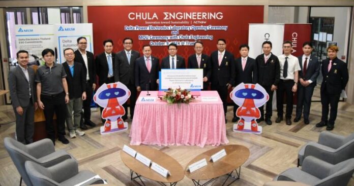 Delta Electronics Thailand Inaugurates Power Electronics Laboratory at Chulalongkorn University and Signs MOU for Advanced Educational Collaboration