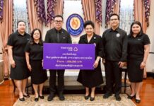 กลุ่มเอสซีบีเอกซ์โดยธนาคารไทยพาณิชย์มอบเงินสนับสนุนมูลนิธิอาสาเพื่อนพึ่ง (ภา ฯ) ยามยาก สภากาชาดไทย ช่วยเหลือผู้ประสบอุทกภัยภาคใต้